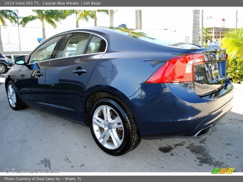 Caspian Blue Metallic / Soft Beige 2014 Volvo S60 T5