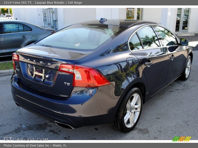 Caspian Blue Metallic / Soft Beige 2014 Volvo S60 T5
