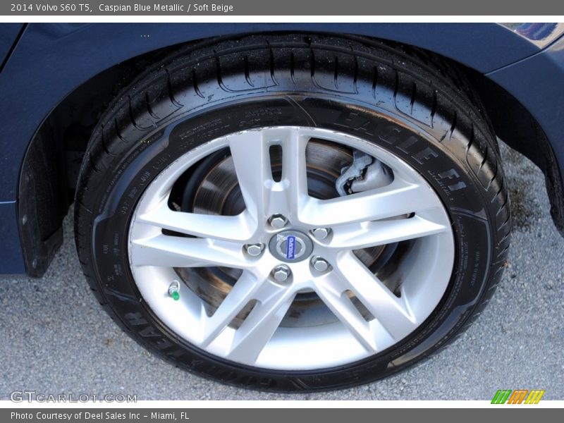 Caspian Blue Metallic / Soft Beige 2014 Volvo S60 T5