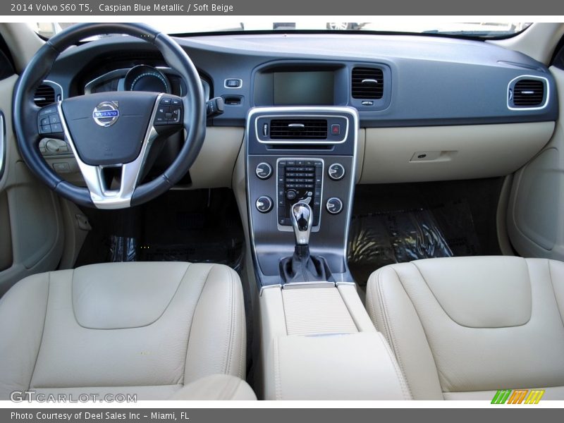 Caspian Blue Metallic / Soft Beige 2014 Volvo S60 T5