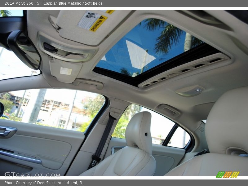 Caspian Blue Metallic / Soft Beige 2014 Volvo S60 T5