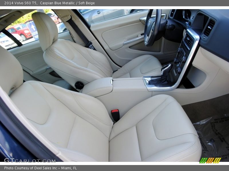 Caspian Blue Metallic / Soft Beige 2014 Volvo S60 T5