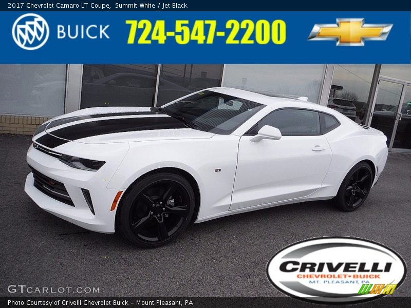 Summit White / Jet Black 2017 Chevrolet Camaro LT Coupe