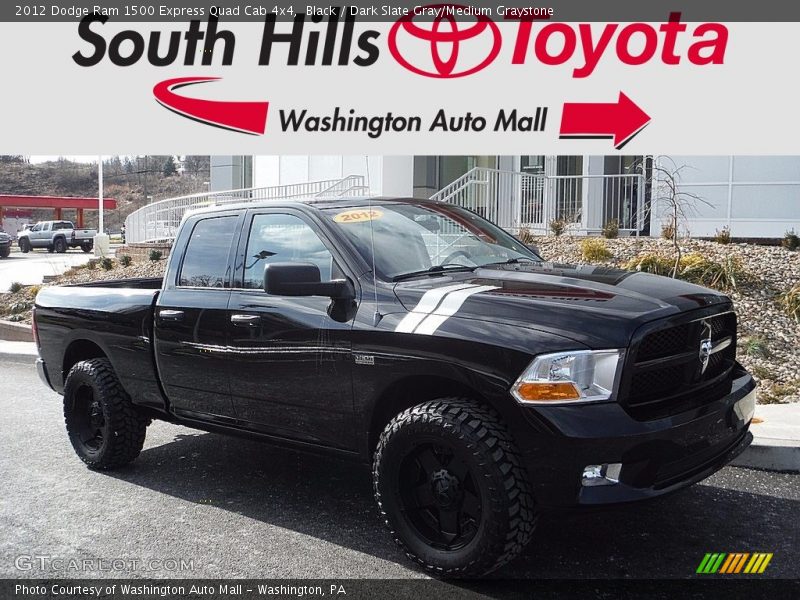 Black / Dark Slate Gray/Medium Graystone 2012 Dodge Ram 1500 Express Quad Cab 4x4