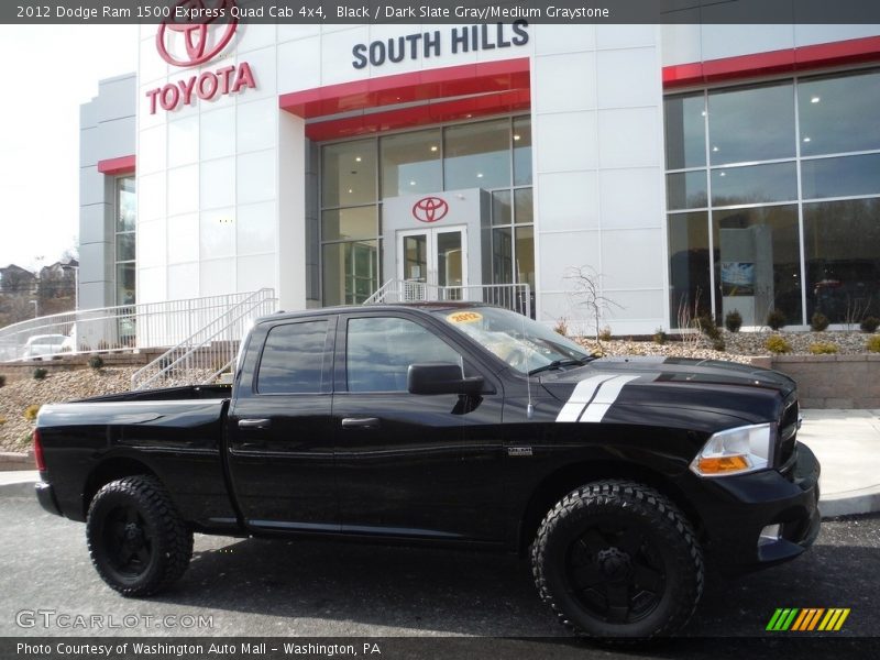 Black / Dark Slate Gray/Medium Graystone 2012 Dodge Ram 1500 Express Quad Cab 4x4