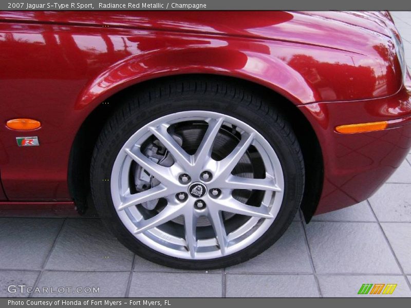 Radiance Red Metallic / Champagne 2007 Jaguar S-Type R Sport