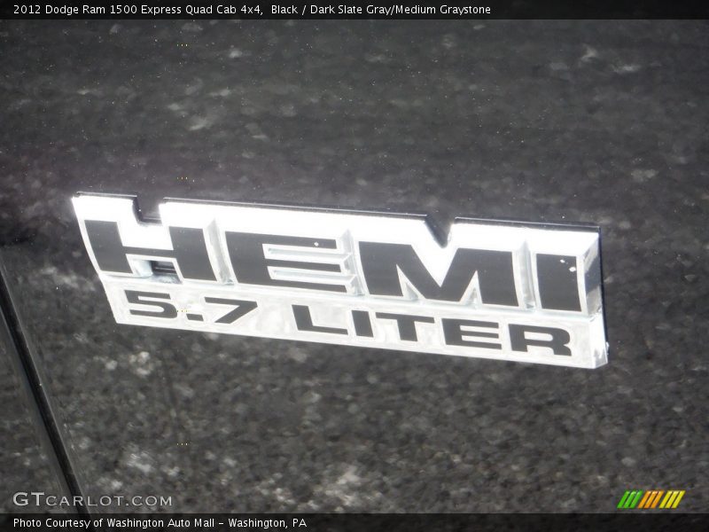 Black / Dark Slate Gray/Medium Graystone 2012 Dodge Ram 1500 Express Quad Cab 4x4