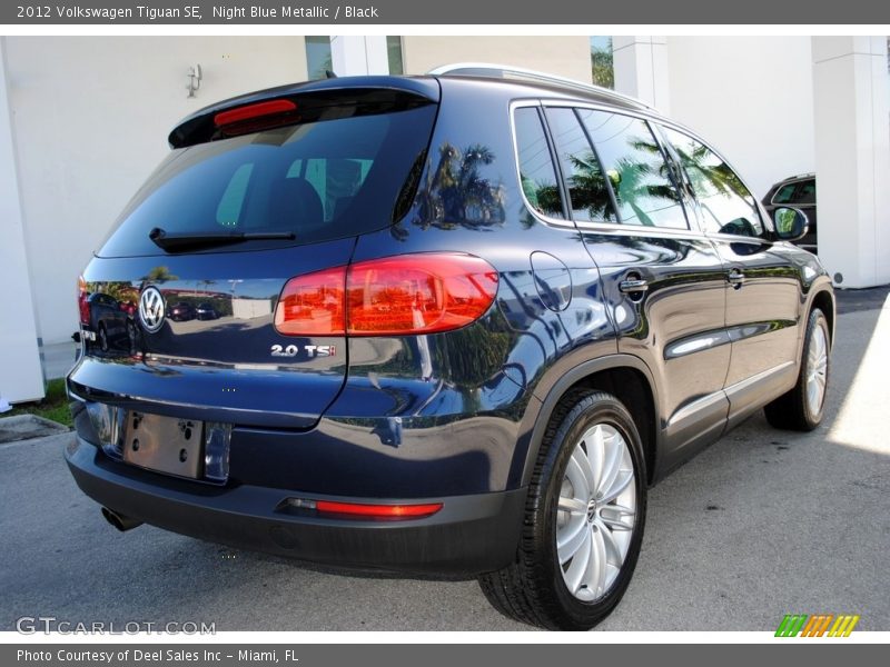 Night Blue Metallic / Black 2012 Volkswagen Tiguan SE
