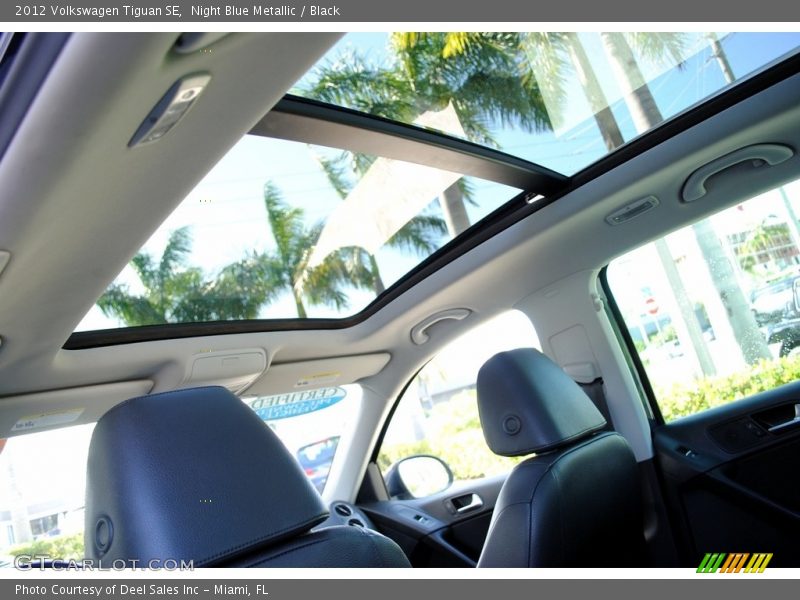 Night Blue Metallic / Black 2012 Volkswagen Tiguan SE