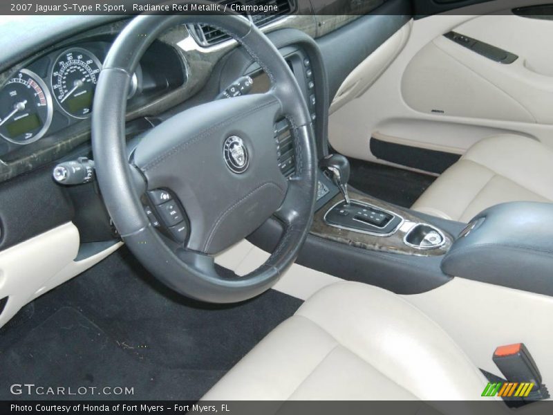  2007 S-Type R Sport Champagne Interior