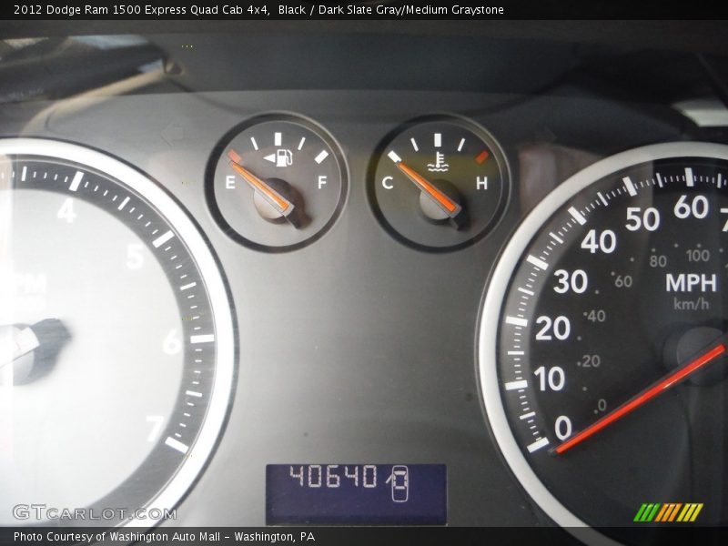 Black / Dark Slate Gray/Medium Graystone 2012 Dodge Ram 1500 Express Quad Cab 4x4