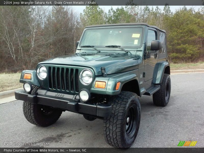 Shale Green Metallic / Khaki 2004 Jeep Wrangler Sahara 4x4