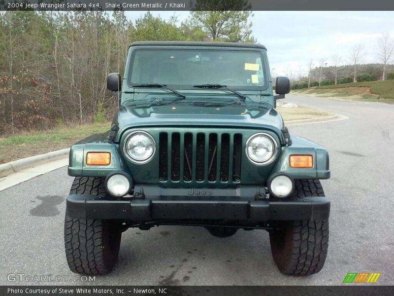 Shale Green Metallic / Khaki 2004 Jeep Wrangler Sahara 4x4