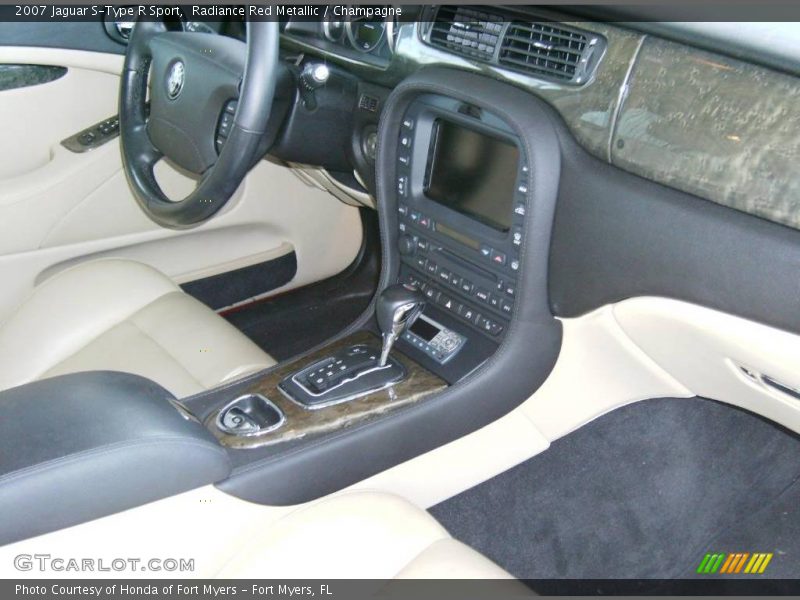 Radiance Red Metallic / Champagne 2007 Jaguar S-Type R Sport