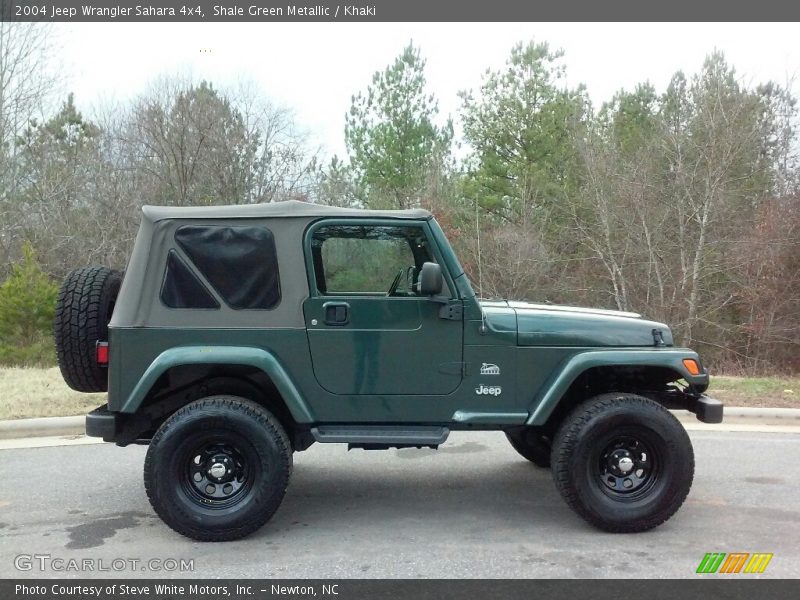 Shale Green Metallic / Khaki 2004 Jeep Wrangler Sahara 4x4