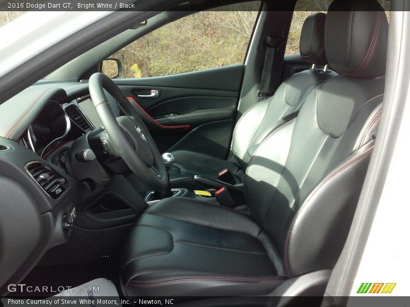 Bright White / Black 2016 Dodge Dart GT