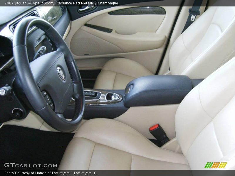 Radiance Red Metallic / Champagne 2007 Jaguar S-Type R Sport