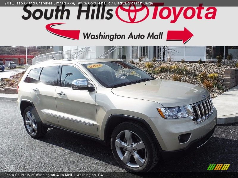 White Gold Metallic / Black/Light Frost Beige 2011 Jeep Grand Cherokee Limited 4x4
