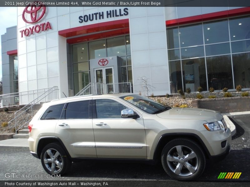 White Gold Metallic / Black/Light Frost Beige 2011 Jeep Grand Cherokee Limited 4x4