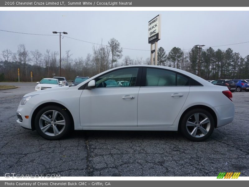 Summit White / Cocoa/Light Neutral 2016 Chevrolet Cruze Limited LT