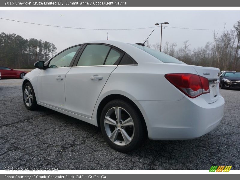 Summit White / Cocoa/Light Neutral 2016 Chevrolet Cruze Limited LT