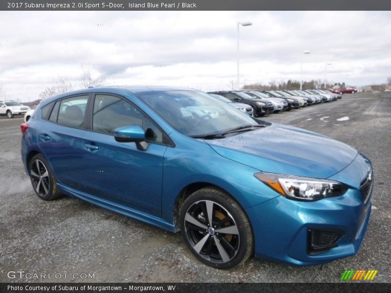 Island Blue Pearl / Black 2017 Subaru Impreza 2.0i Sport 5-Door