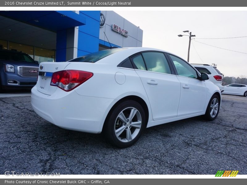 Summit White / Cocoa/Light Neutral 2016 Chevrolet Cruze Limited LT