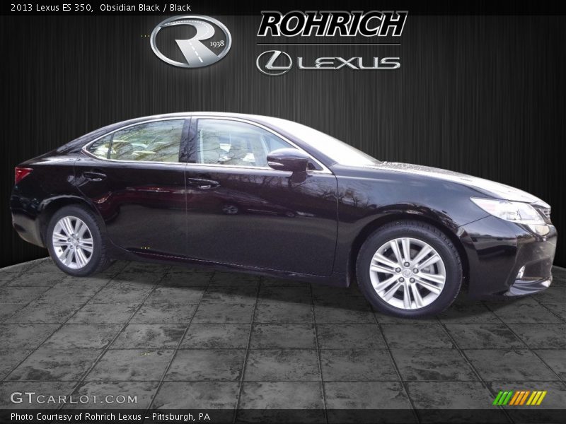 Obsidian Black / Black 2013 Lexus ES 350