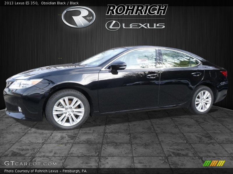 Obsidian Black / Black 2013 Lexus ES 350