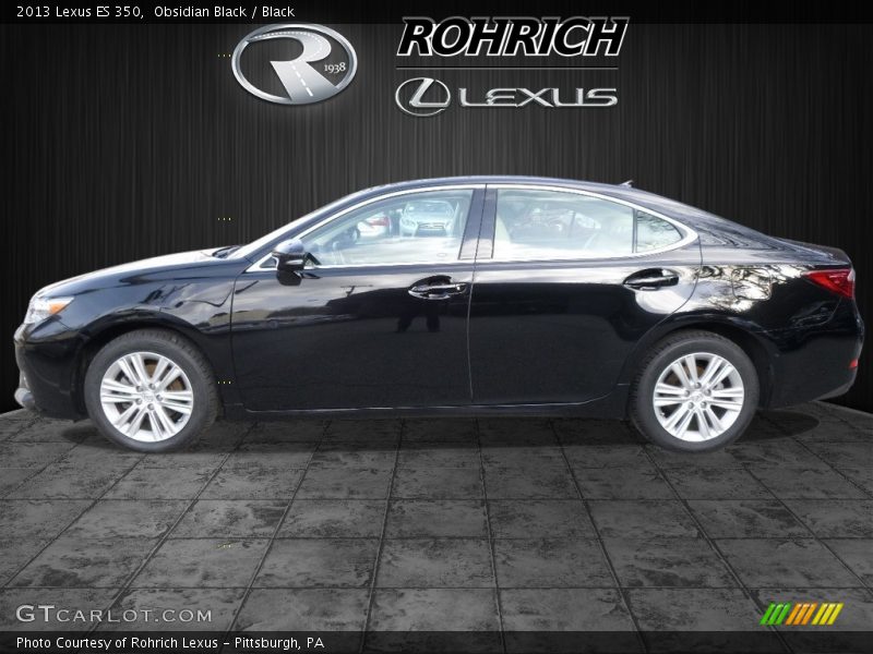 Obsidian Black / Black 2013 Lexus ES 350