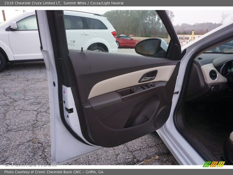 Summit White / Cocoa/Light Neutral 2016 Chevrolet Cruze Limited LT