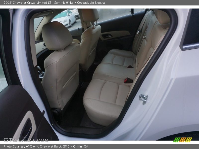 Summit White / Cocoa/Light Neutral 2016 Chevrolet Cruze Limited LT