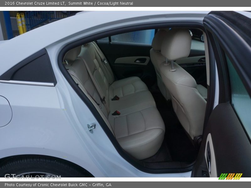 Summit White / Cocoa/Light Neutral 2016 Chevrolet Cruze Limited LT