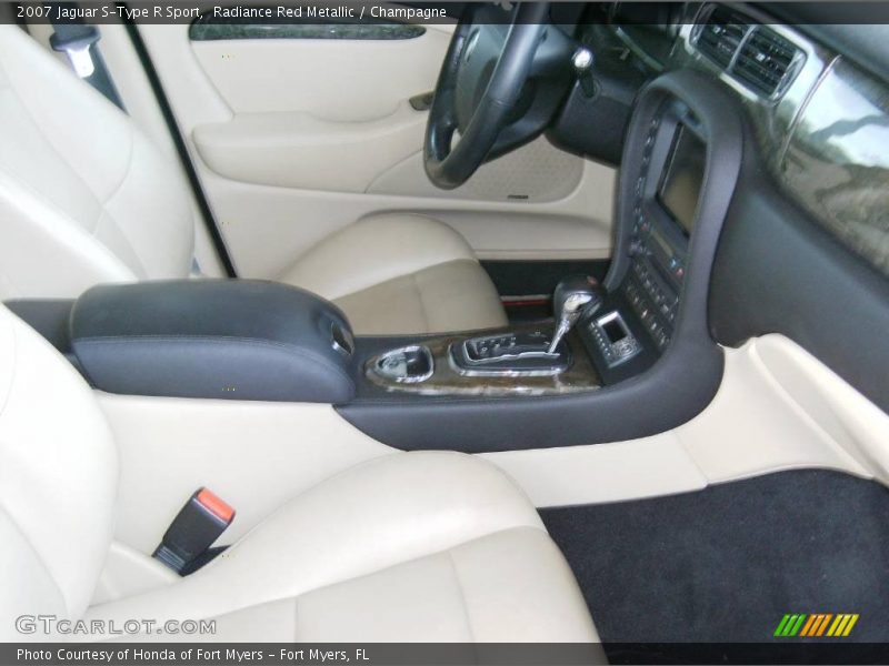 Radiance Red Metallic / Champagne 2007 Jaguar S-Type R Sport