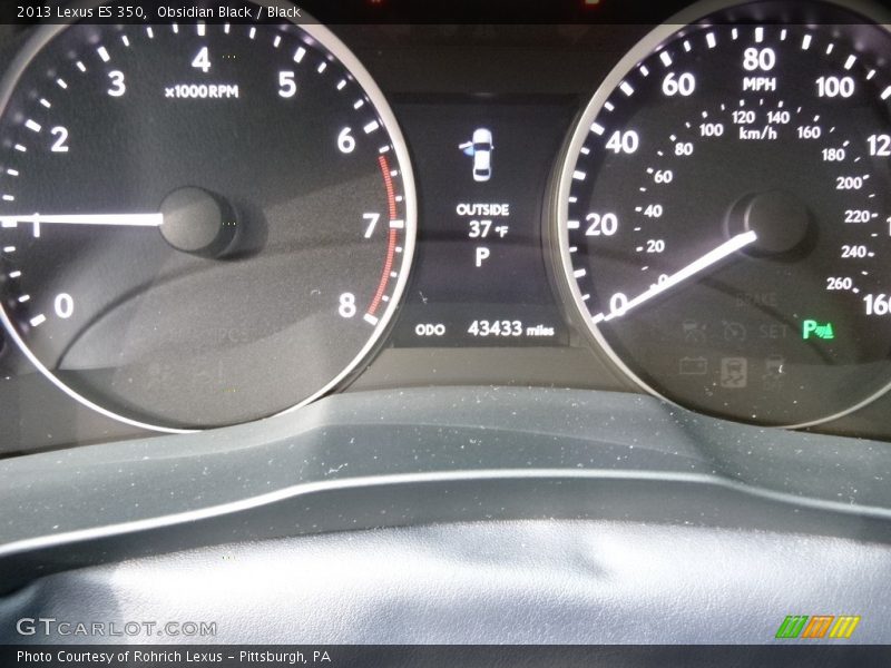 Obsidian Black / Black 2013 Lexus ES 350