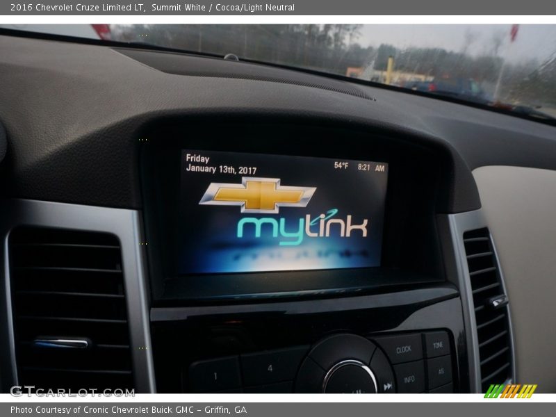 Summit White / Cocoa/Light Neutral 2016 Chevrolet Cruze Limited LT