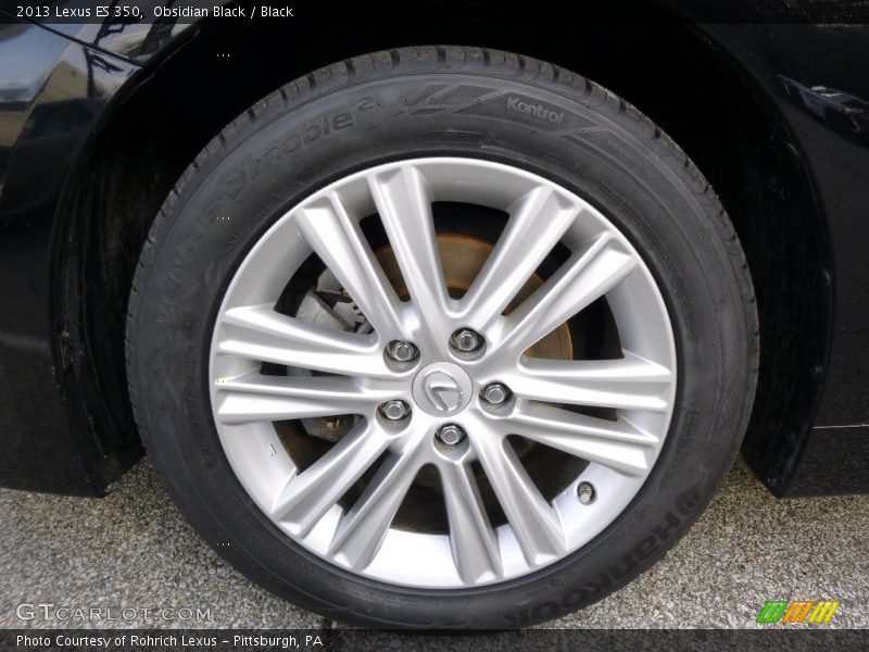 Obsidian Black / Black 2013 Lexus ES 350