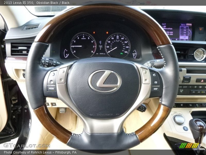 Obsidian Black / Black 2013 Lexus ES 350