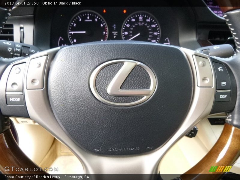 Obsidian Black / Black 2013 Lexus ES 350