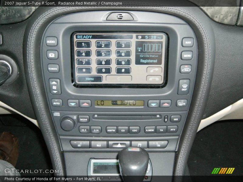 Radiance Red Metallic / Champagne 2007 Jaguar S-Type R Sport