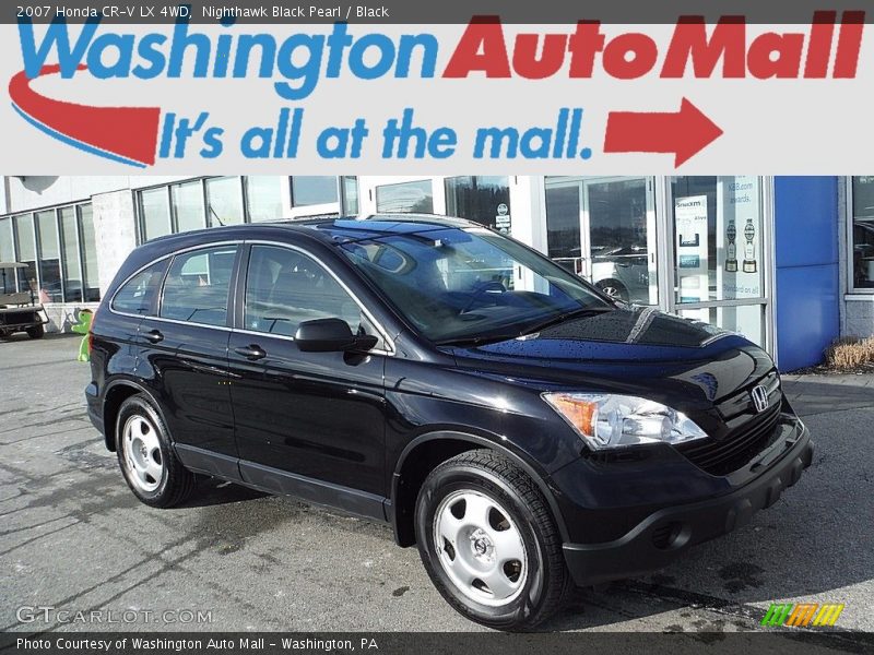 Nighthawk Black Pearl / Black 2007 Honda CR-V LX 4WD