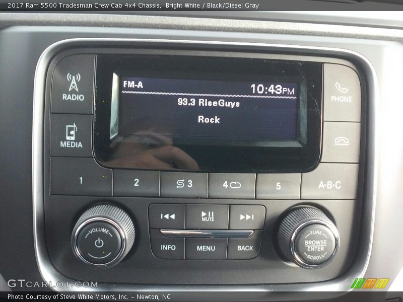 Bright White / Black/Diesel Gray 2017 Ram 5500 Tradesman Crew Cab 4x4 Chassis