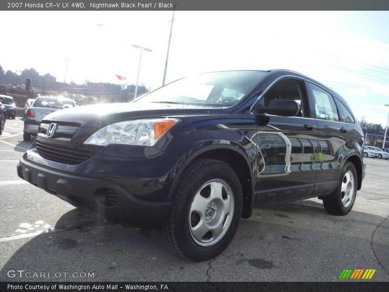 Nighthawk Black Pearl / Black 2007 Honda CR-V LX 4WD