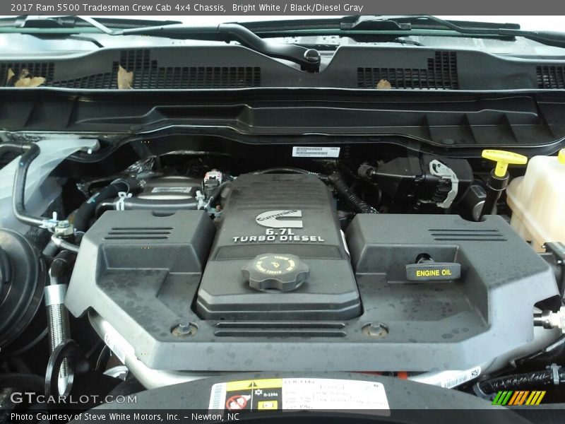 Bright White / Black/Diesel Gray 2017 Ram 5500 Tradesman Crew Cab 4x4 Chassis