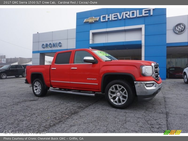 Cardinal Red / Cocoa/­Dune 2017 GMC Sierra 1500 SLT Crew Cab