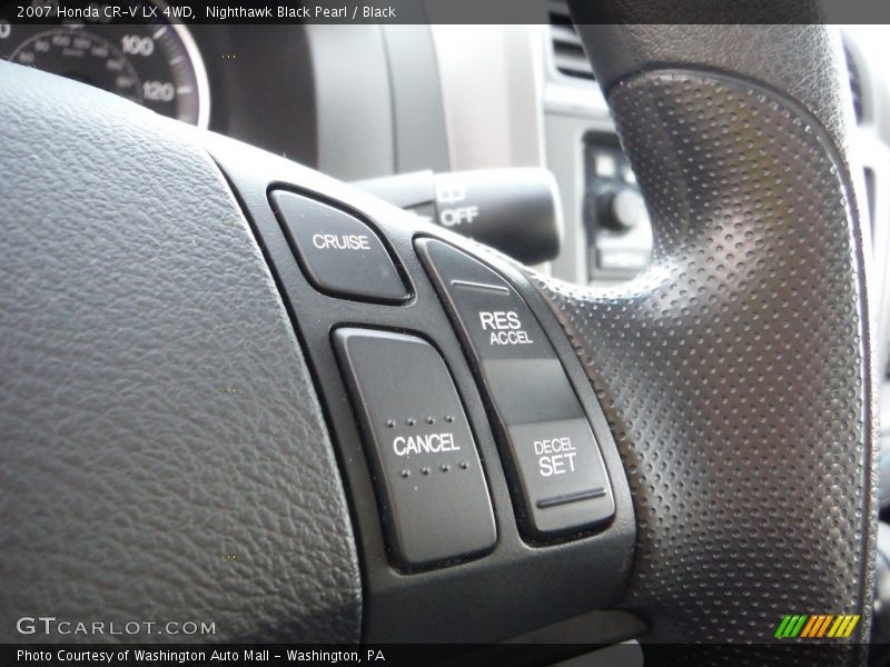 Nighthawk Black Pearl / Black 2007 Honda CR-V LX 4WD