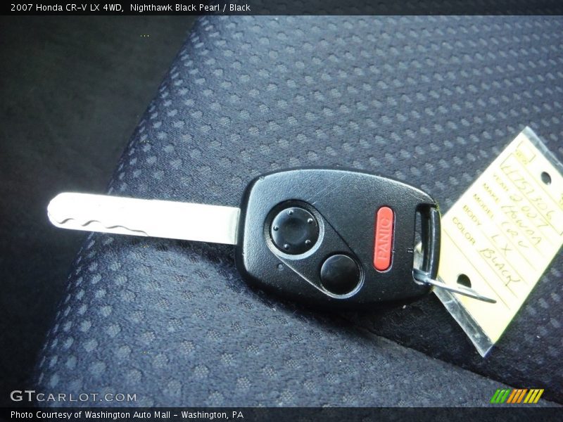Nighthawk Black Pearl / Black 2007 Honda CR-V LX 4WD