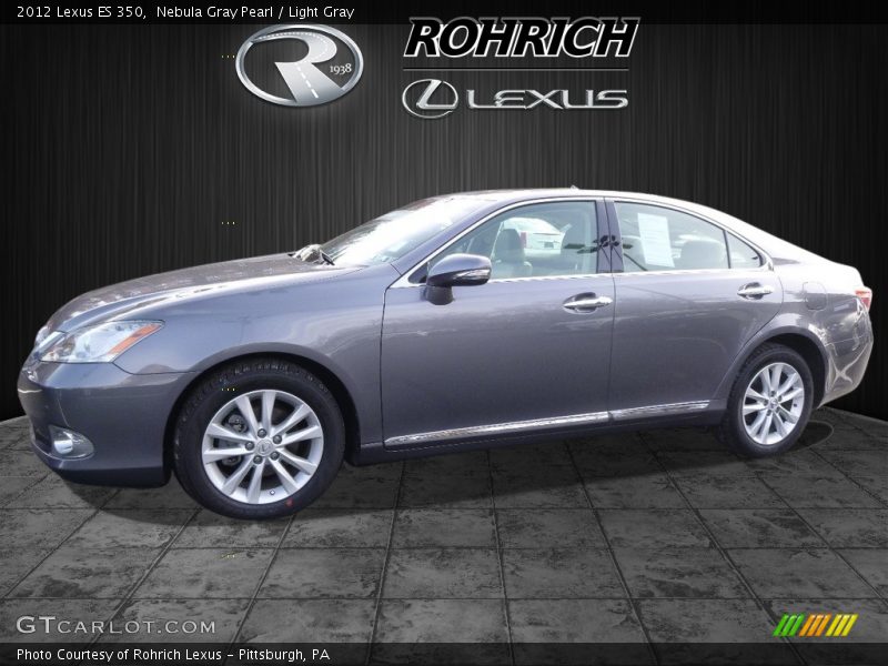 Nebula Gray Pearl / Light Gray 2012 Lexus ES 350