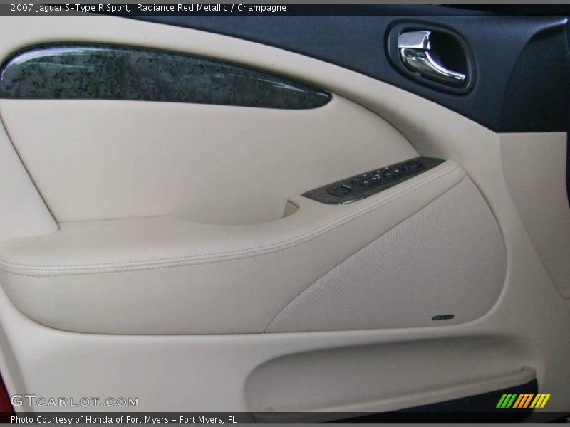 Radiance Red Metallic / Champagne 2007 Jaguar S-Type R Sport