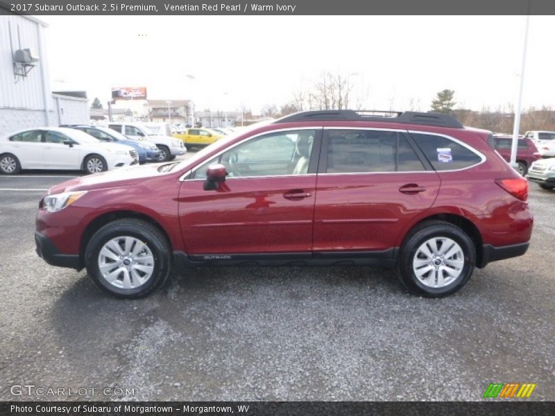 Venetian Red Pearl / Warm Ivory 2017 Subaru Outback 2.5i Premium